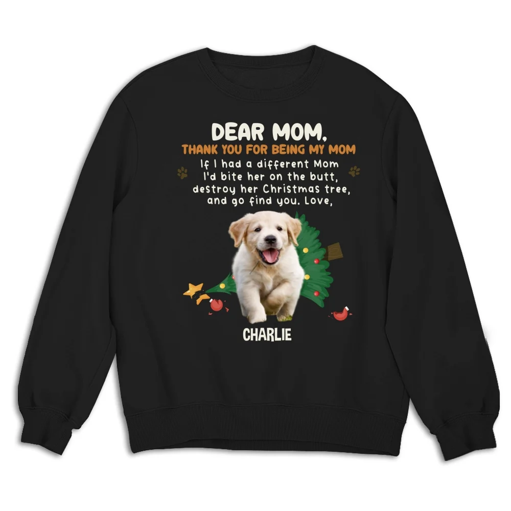 Thank You For Being My Dad Mom Cartoon Photo - Personalized Custom Sweatshirt - Image 6