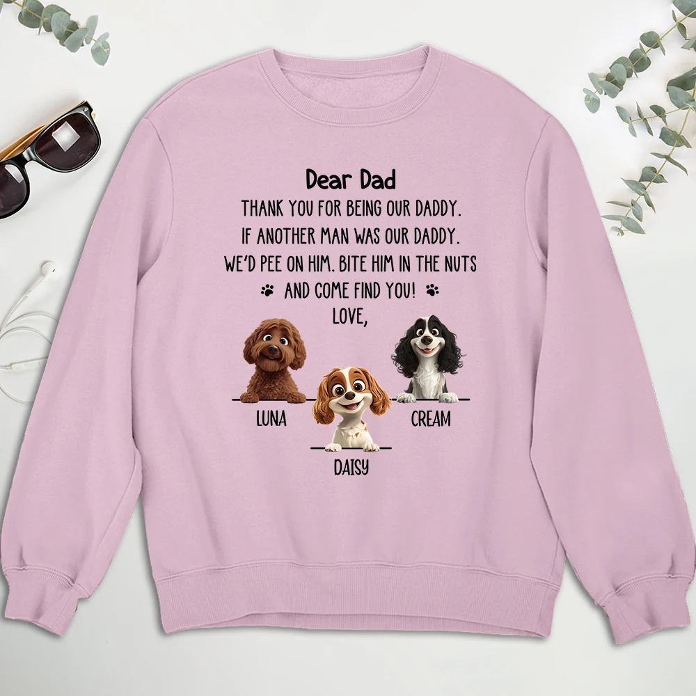 Thank You For Being My Daddy - Personalized Custom Sweatshirt - Image 4