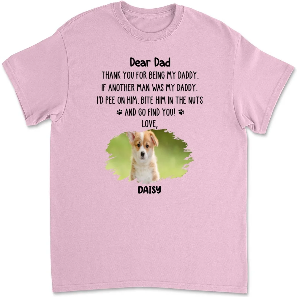 Thank You For Being My Daddy Photo - Personalized Custom Unisex T-Shirt - Image 9