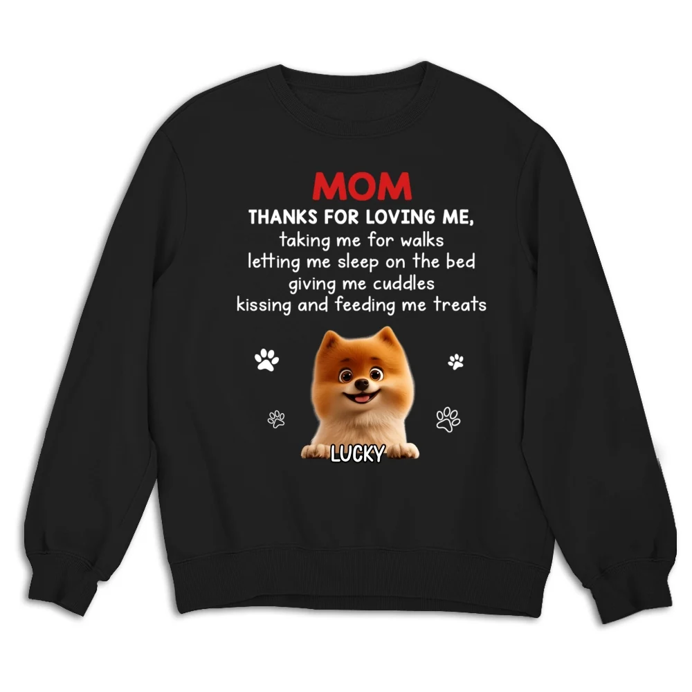 Thank You For Loving Me - Personalized Custom Sweatshirt - Image 6