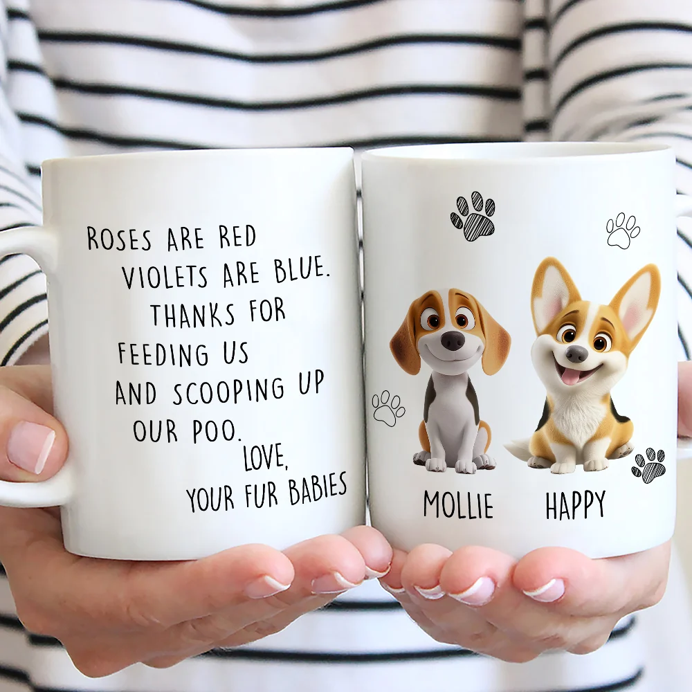 Thank You For Scooping My Poo New Ver - Personalized Custom Coffee Mug - Image 2