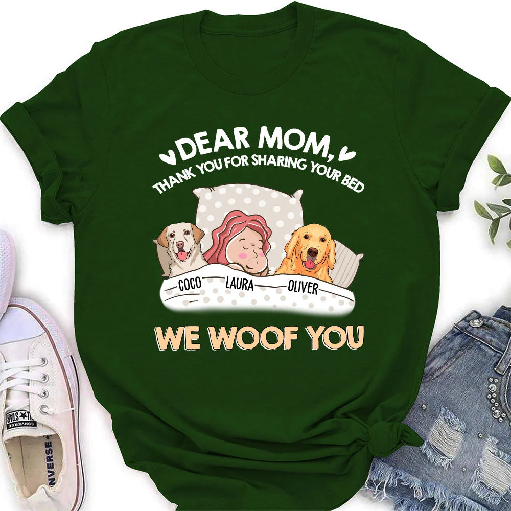 Thank You For Sharing Your Bed - Personalized Custom Women's T-shirt - Image 5
