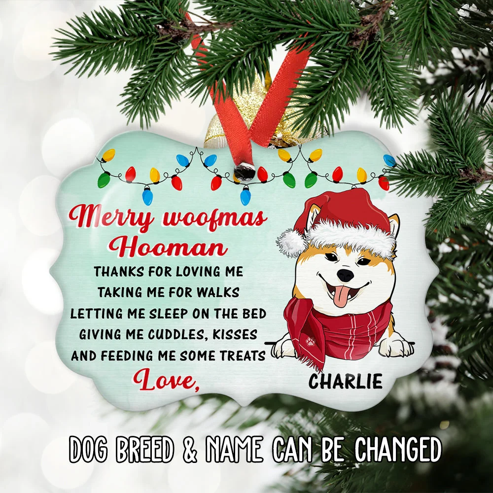 Thank You Hooman - Personalized Custom Aluminum Ornament