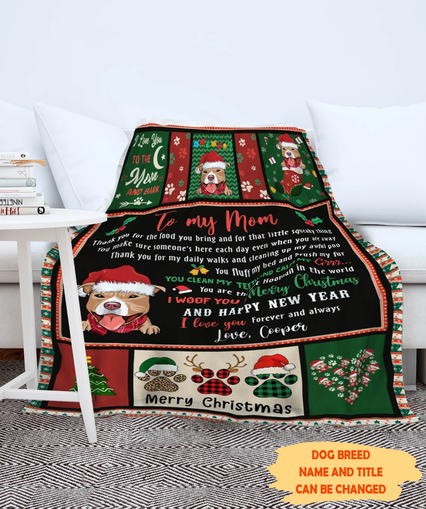 Thank You Hooman - Personalized Custom Fleece Blanket - Image 3