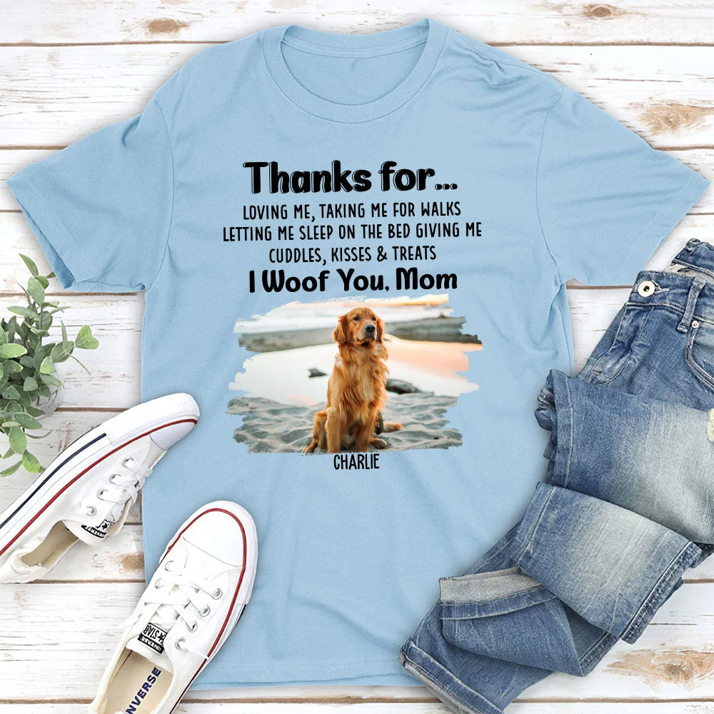 Thankful To Dad - Personalized Custom Unisex T-shirt - Image 4