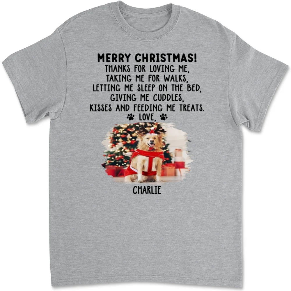 Thanks For Loving Me Fur Babies Photo - Personalized Custom Unisex T-Shirt - Image 4