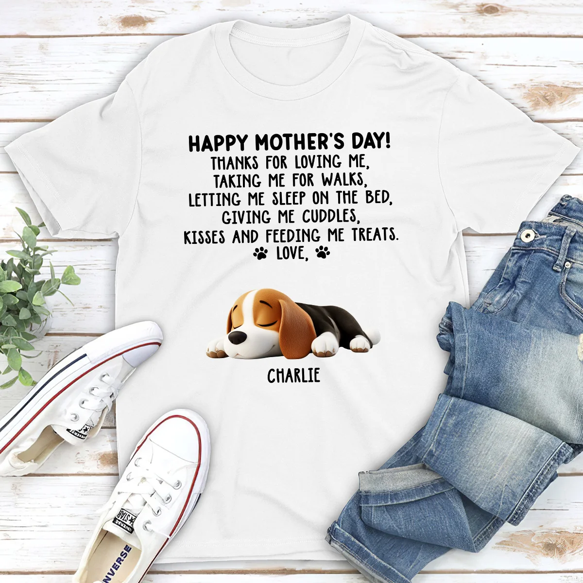 Thanks For Loving Me Fur Mom - Personalized Custom Shirt - Image 2