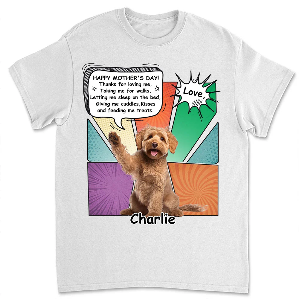 Thanks For Loving Me Mom Retro Photo - Personalized Custom Shirt