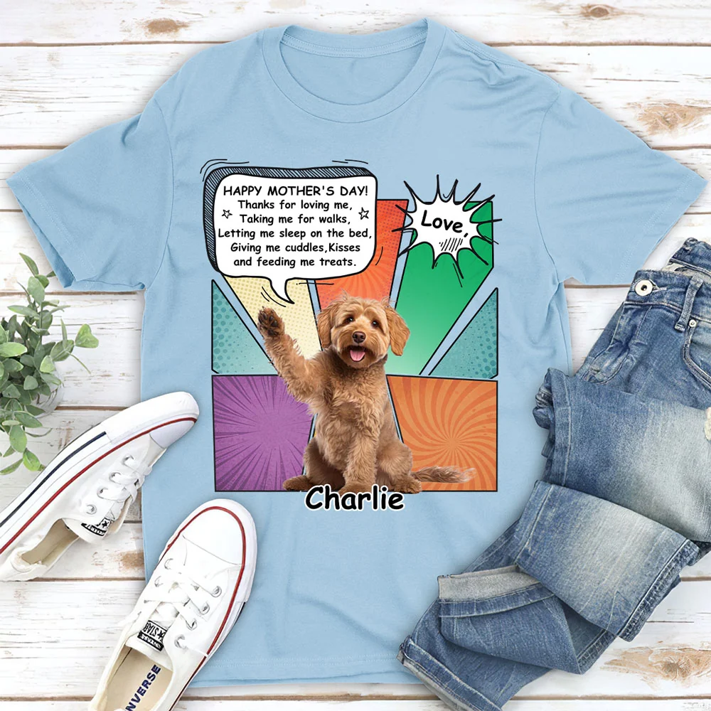 Thanks For Loving Me Mom Retro Photo - Personalized Custom Shirt - Image 2
