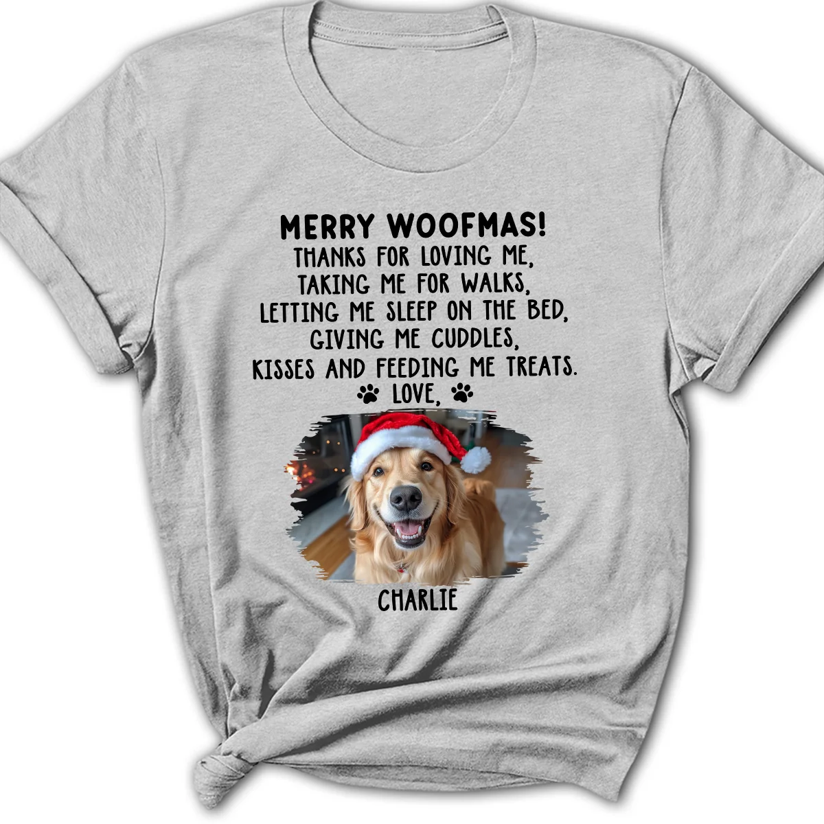 Thanks For Loving Me Photo - Personalized Custom Women's T-shirt