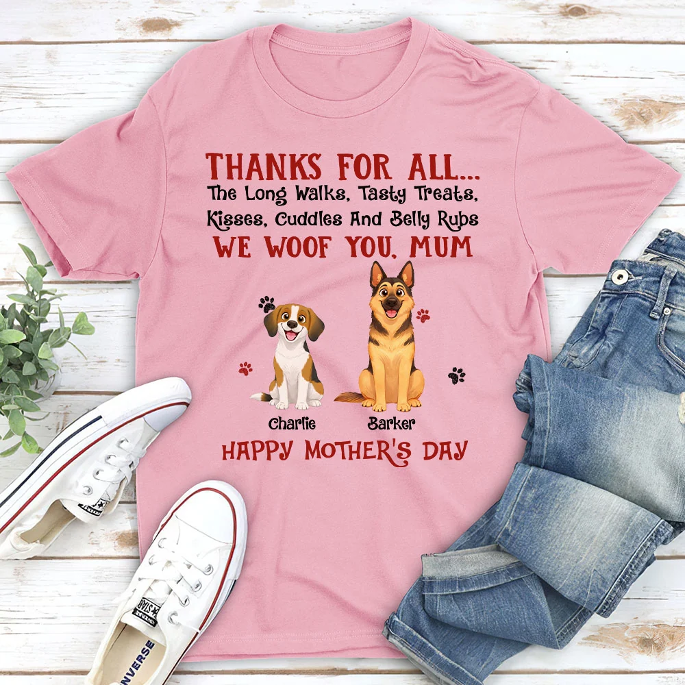Thanks For Tasty Treats - Personalized Custom Unisex T-Shirt - Image 4