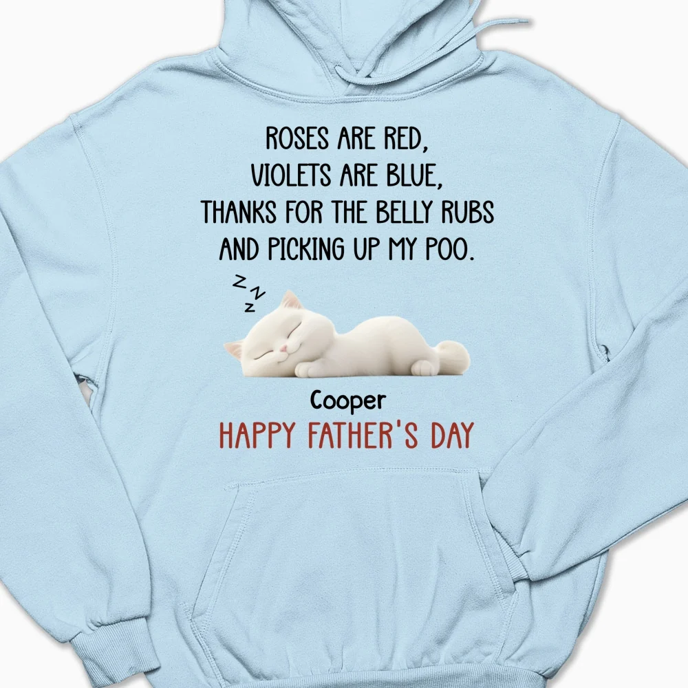Thanks For The Belly Rubs Ver Cat - Personalized Custom Hoodie - Image 7