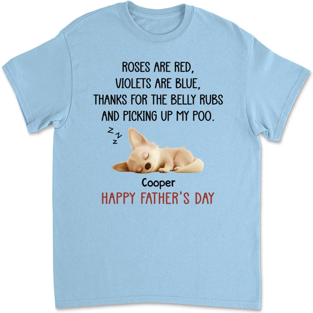 Thanks For The Belly Rubs Ver Pet - Personalized Custom Unisex T-shirt - Image 7