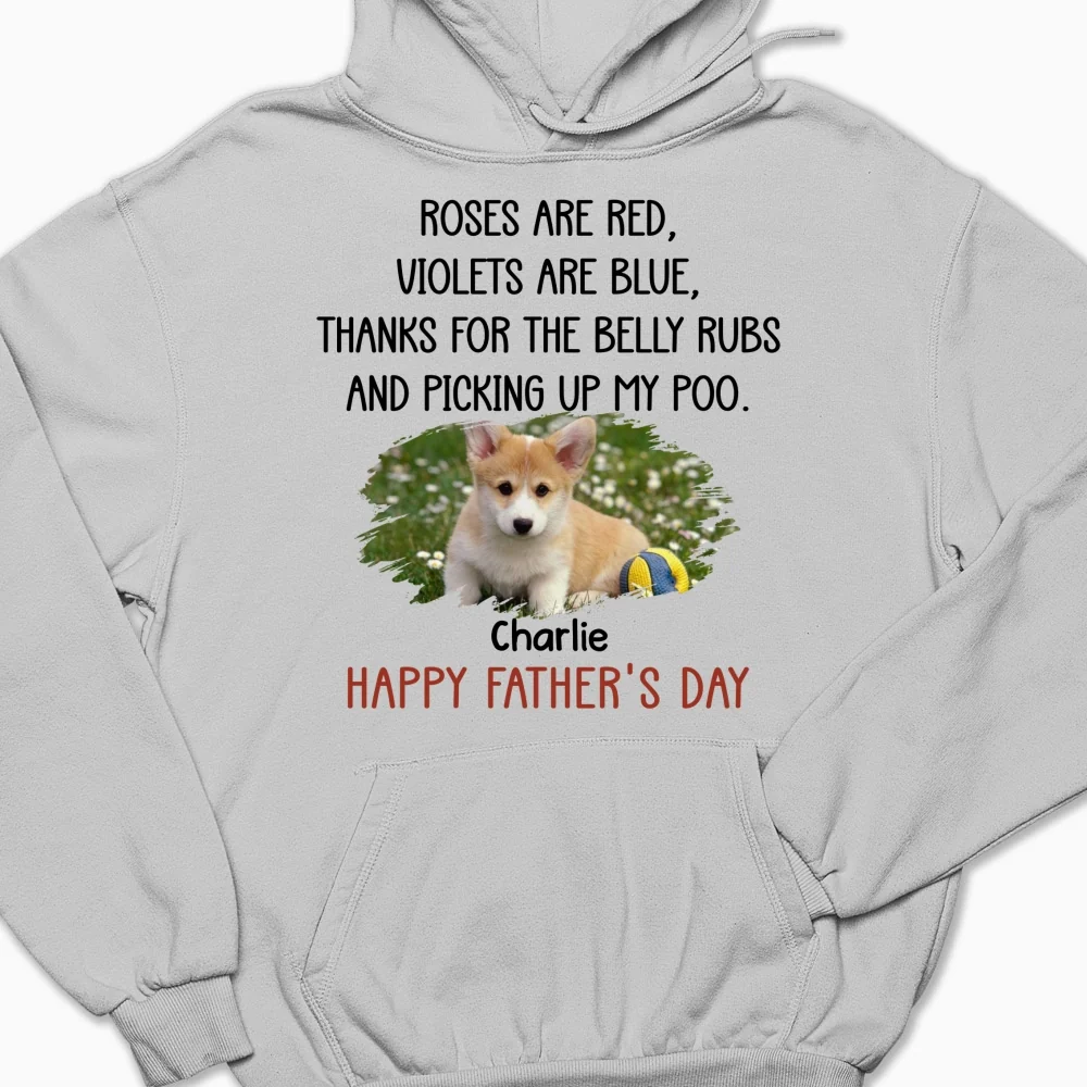 Thanks For The Belly Rubs Ver Pet Photo - Personalized Custom Hoodie - Image 7