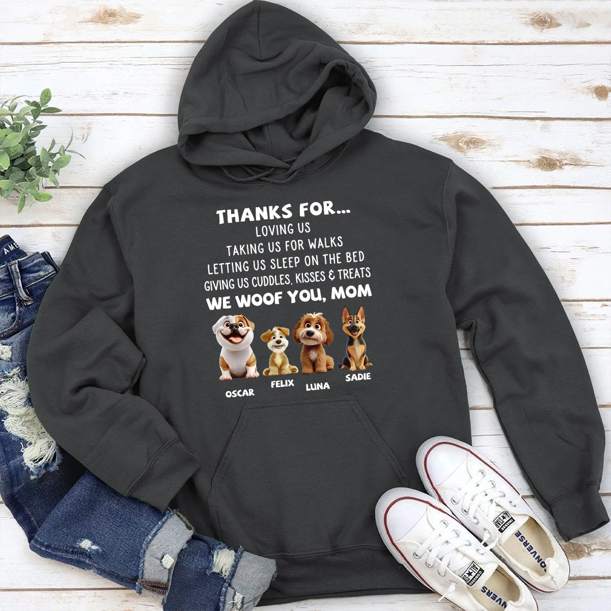 Thanks For Things You Do Cartoon - Personalized Custom Hoodie - Image 4