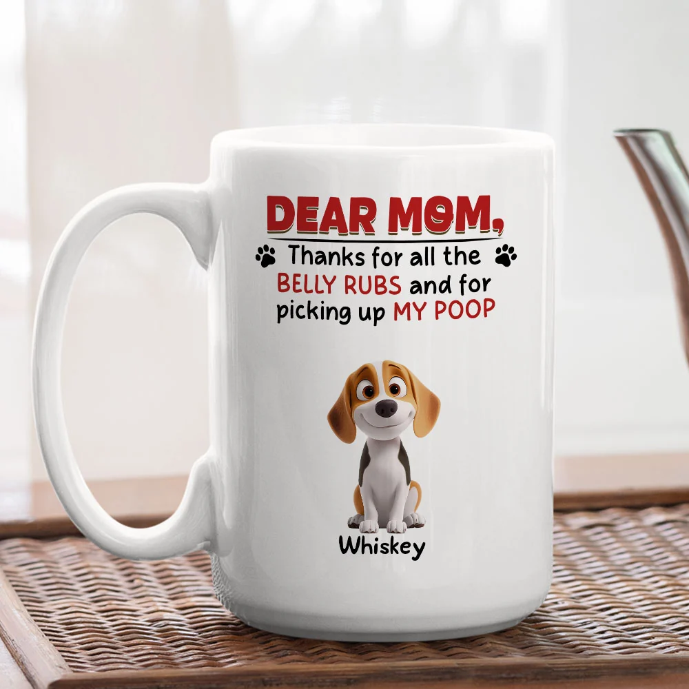 Thanks Mommy - Personalized Custom Coffee Mug - Image 3