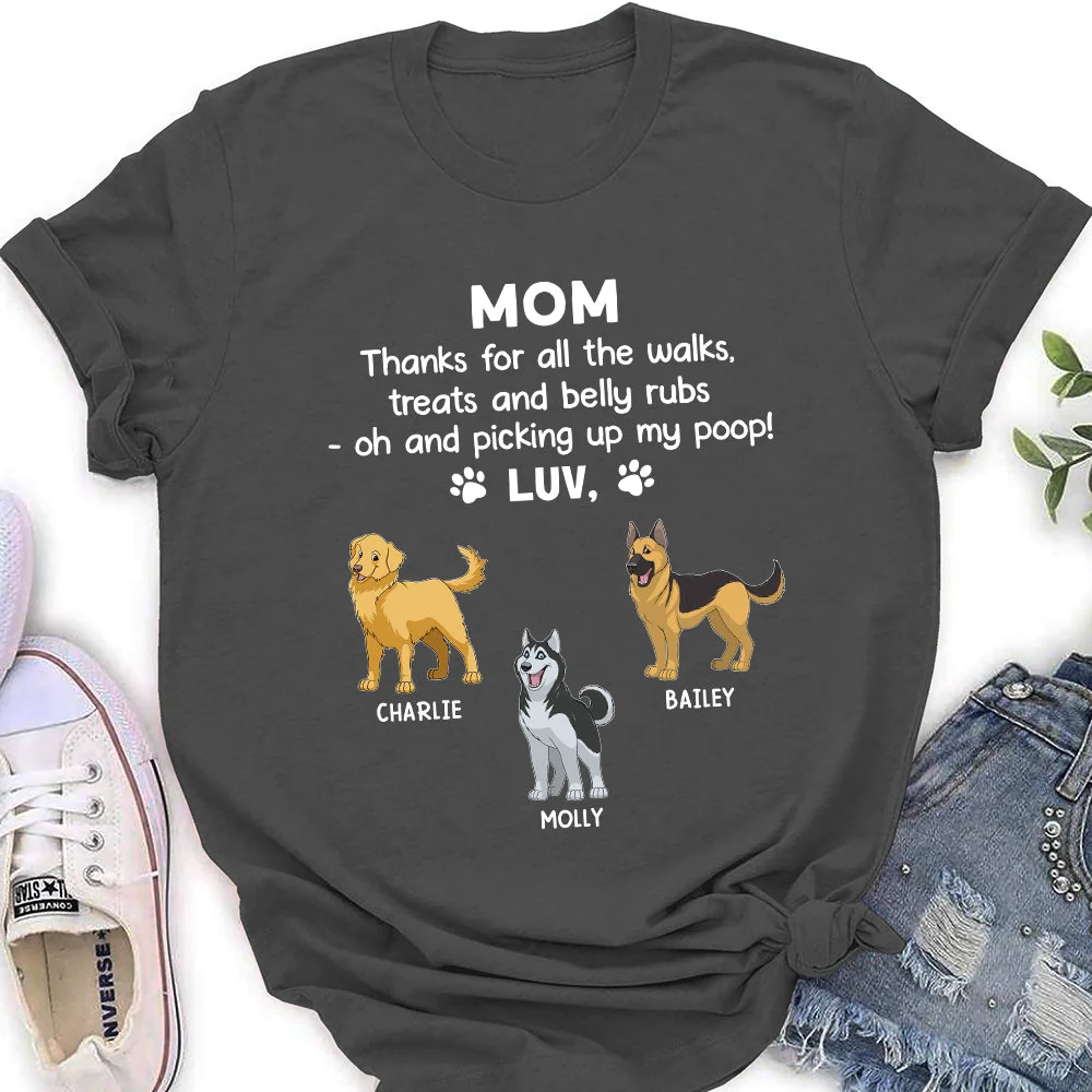 Thanks My Dad - Personalized Custom Women's T-shirt - Image 3