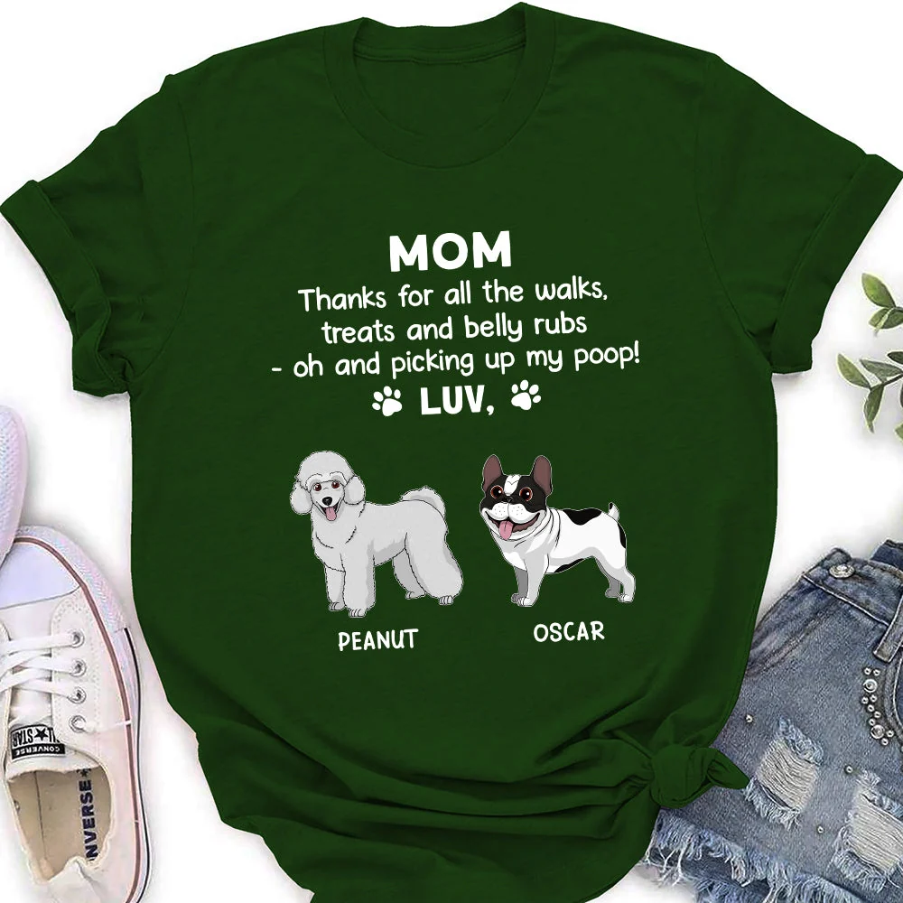Thanks My Dad - Personalized Custom Women's T-shirt - Image 5