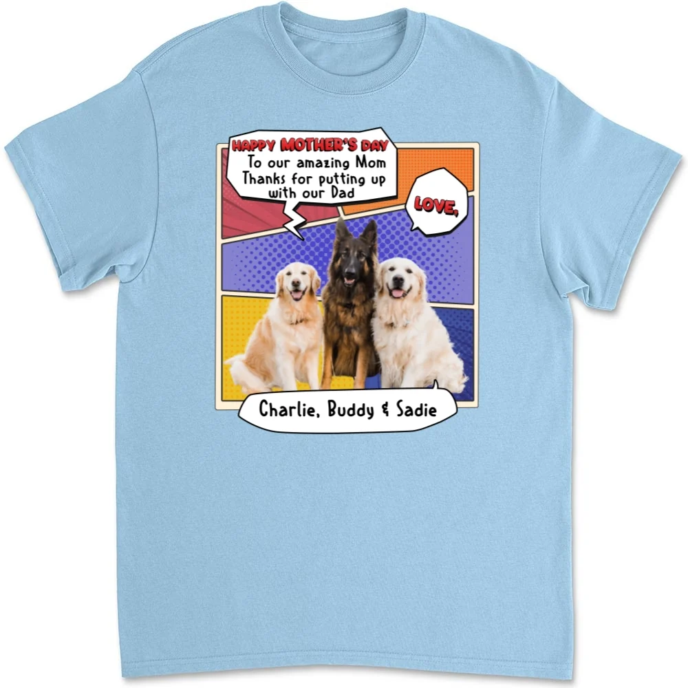 Thanks You For Putting Up Photo - Personalized Custom Unisex T-shirt - Image 6