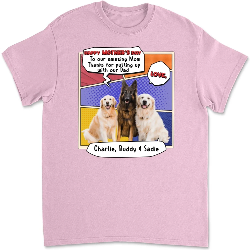 Thanks You For Putting Up Photo - Personalized Custom Unisex T-shirt - Image 7