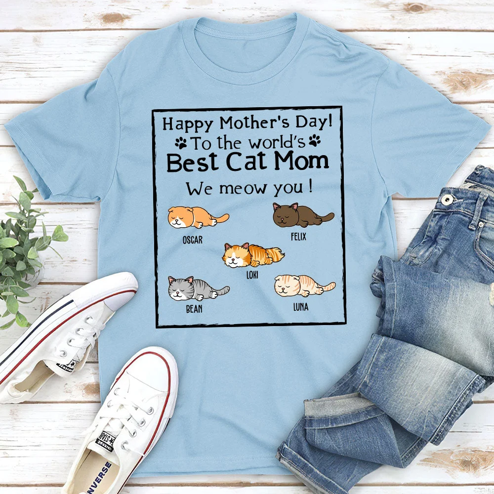 The Cat Mom Life - Personalized Custom Unisex T-shirt - Image 3