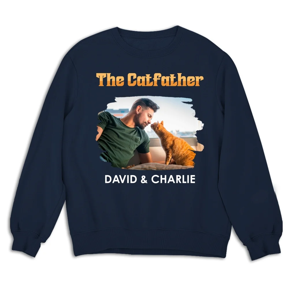 The Catfather Retro Photo - Personalized Custom Shirt - Image 13