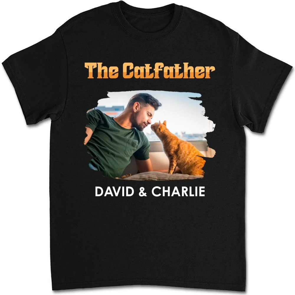 The Catfather Retro Photo - Personalized Custom Shirt - Image 6