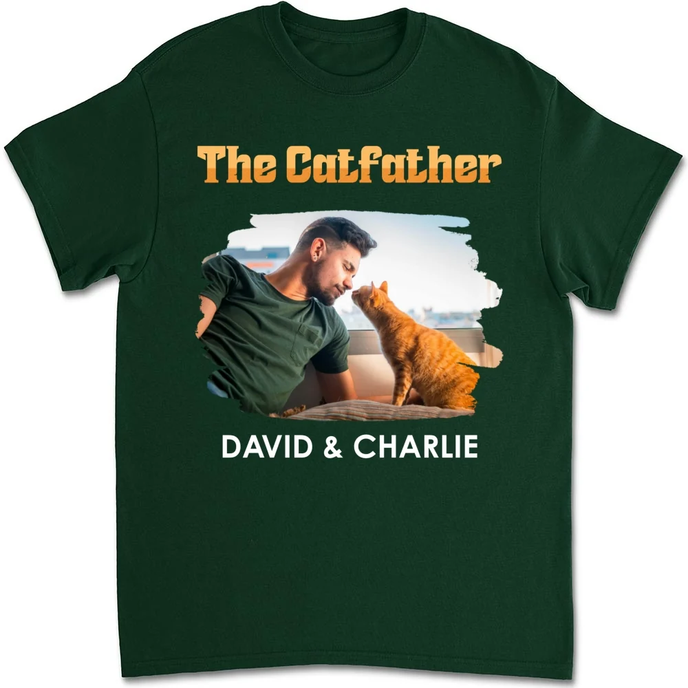 The Catfather Retro Photo - Personalized Custom Shirt - Image 8