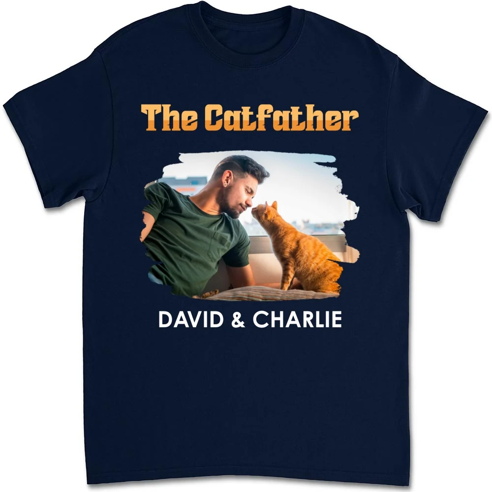 The Catfather Retro Photo - Personalized Custom Shirt - Image 9