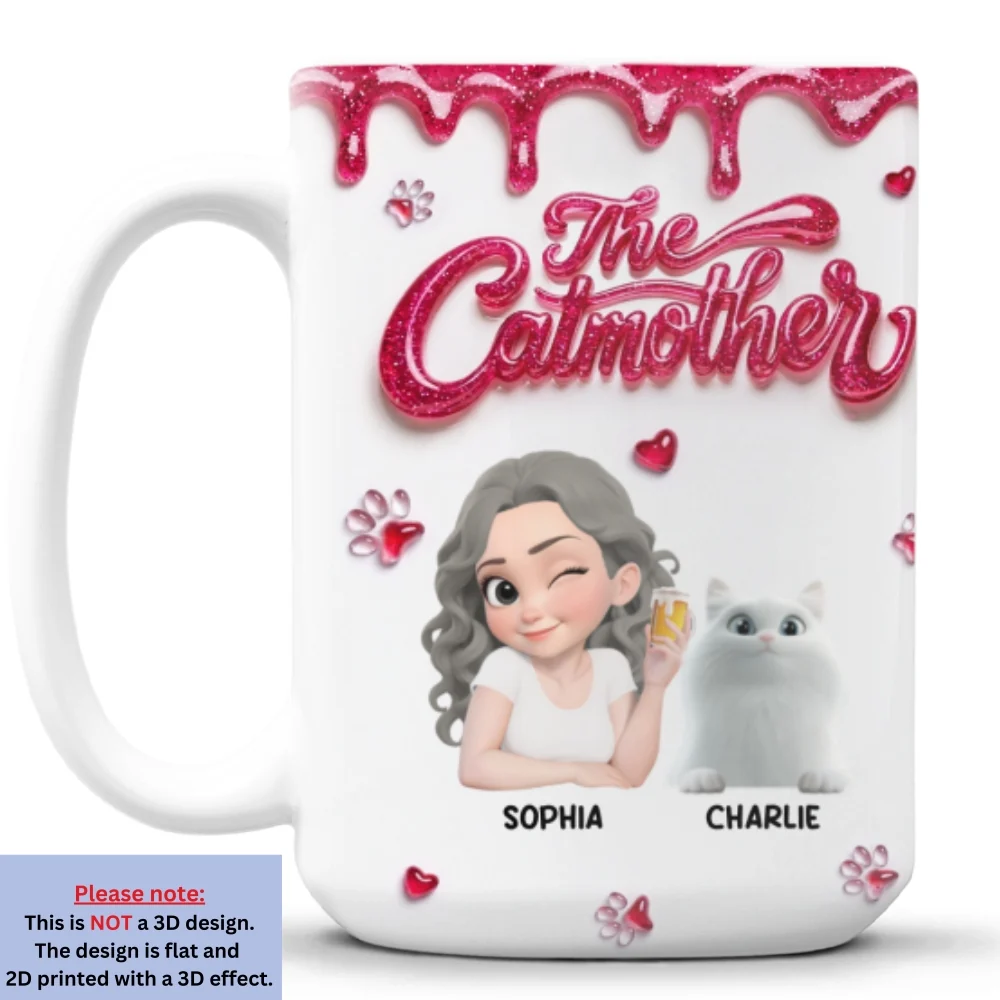 The Catmother - Personalized Custom Coffee Mug - Image 8