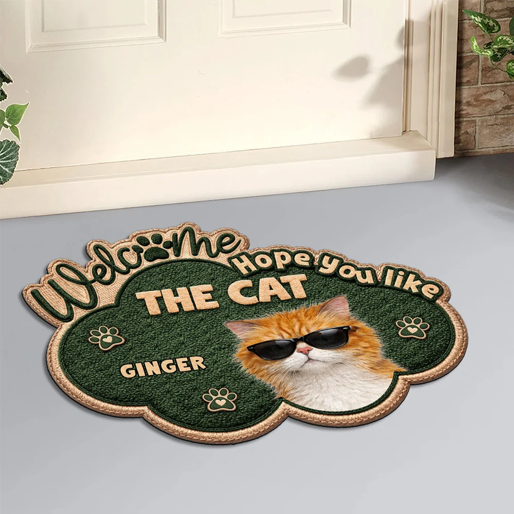The Cats Owns This House Photo - Personalized Custom Doormat - Image 2