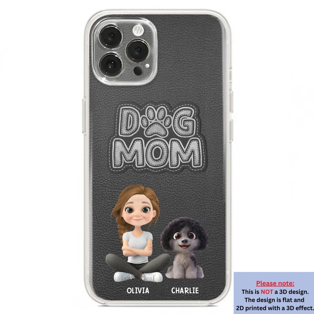 The Dog Mom - Personalized Custom 3D Effect Phone Case - Image 19