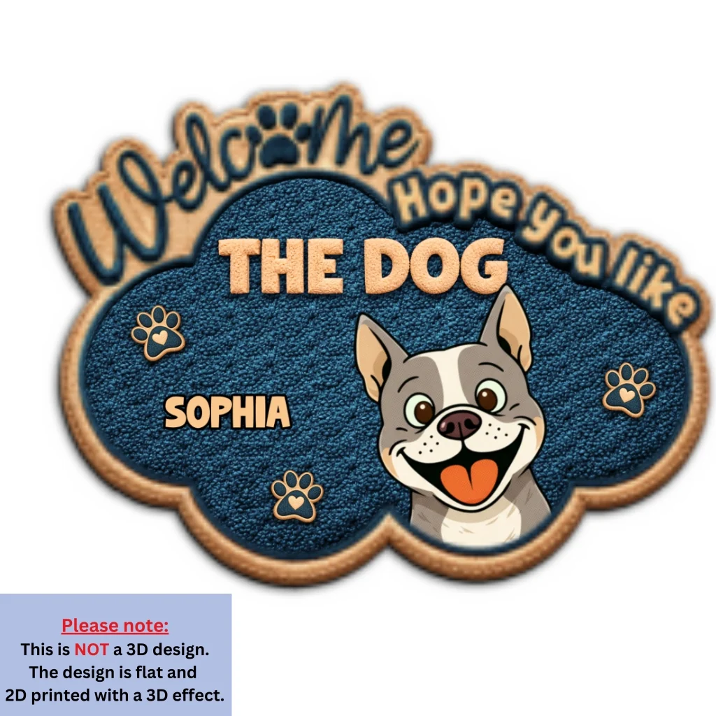 The Dog Owns This House - Personalized Custom Doormat - Image 8