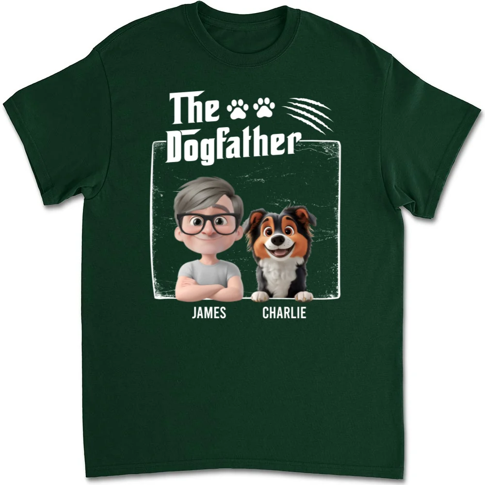 The Dogfather - Personalized Custom Unisex T-Shirt - Image 8