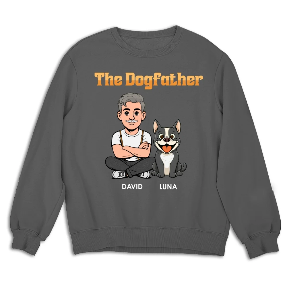 The Dogfather Retro - Personalized Custom Shirt - Image 15