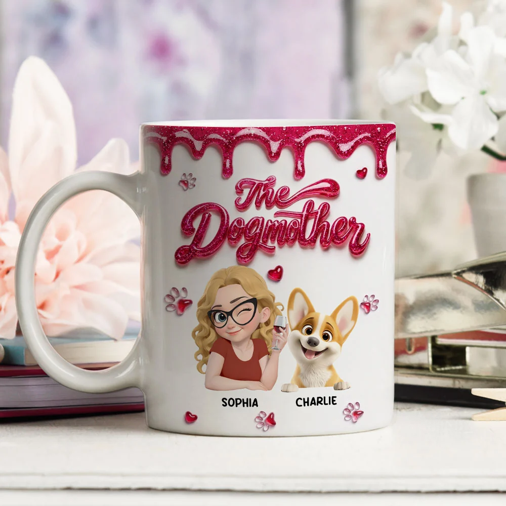 The Dogmother - Personalized Custom Coffee Mug - Image 3
