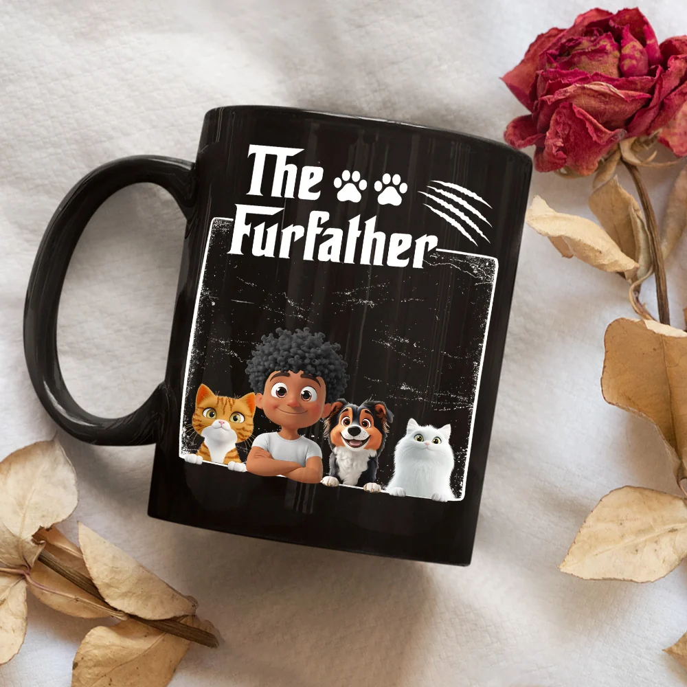 The Furfather Dark Ver - Personalized Custom Coffee Mug - Image 6
