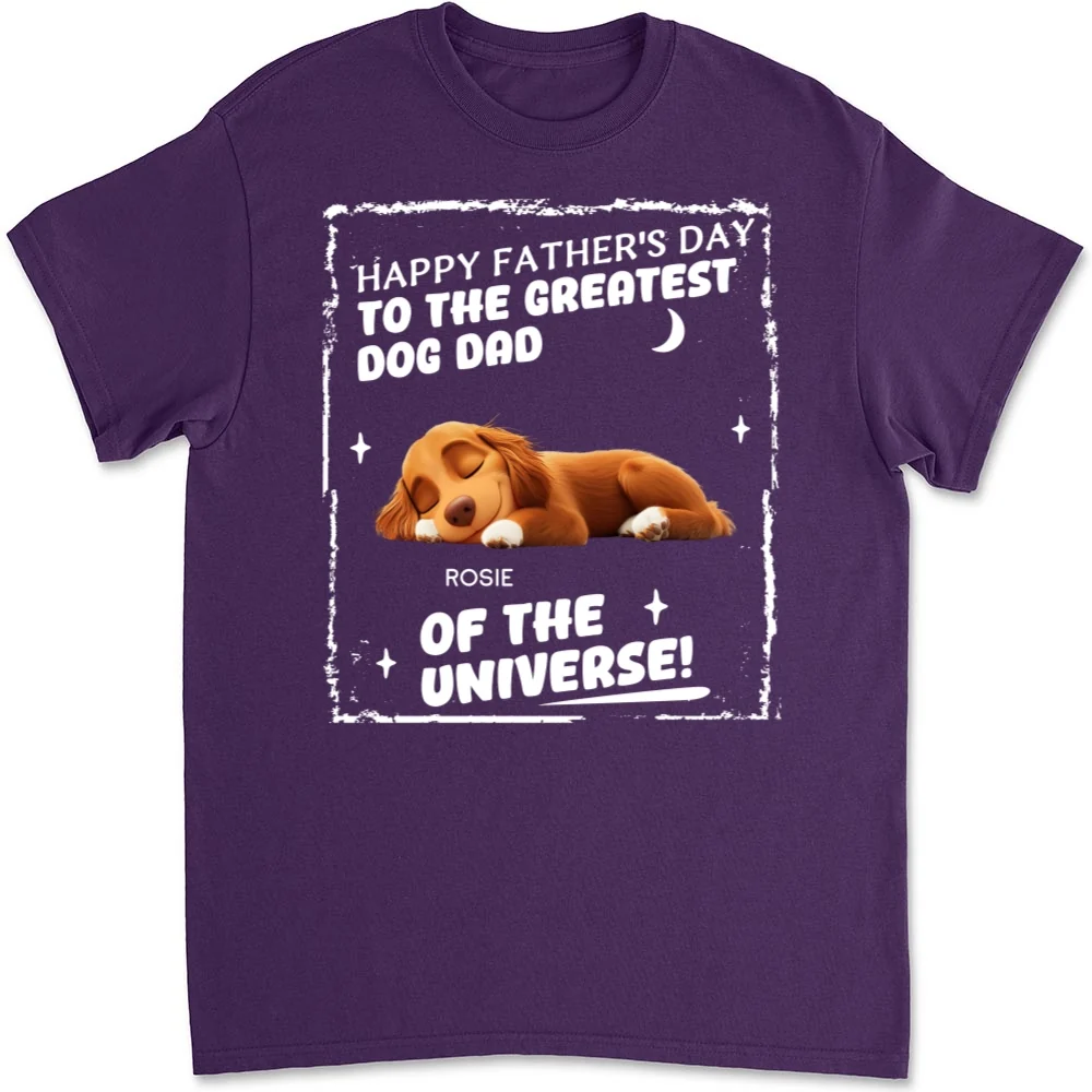 The Greatest Dog Dad In The World - Personalized Custom Unisex T-Shirt - Image 9