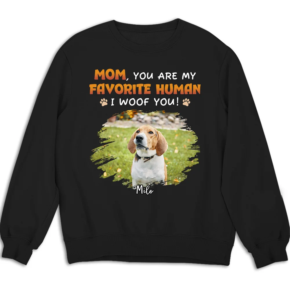 The Hooman I Love Photo - Personalized Custom Shirt - Image 2
