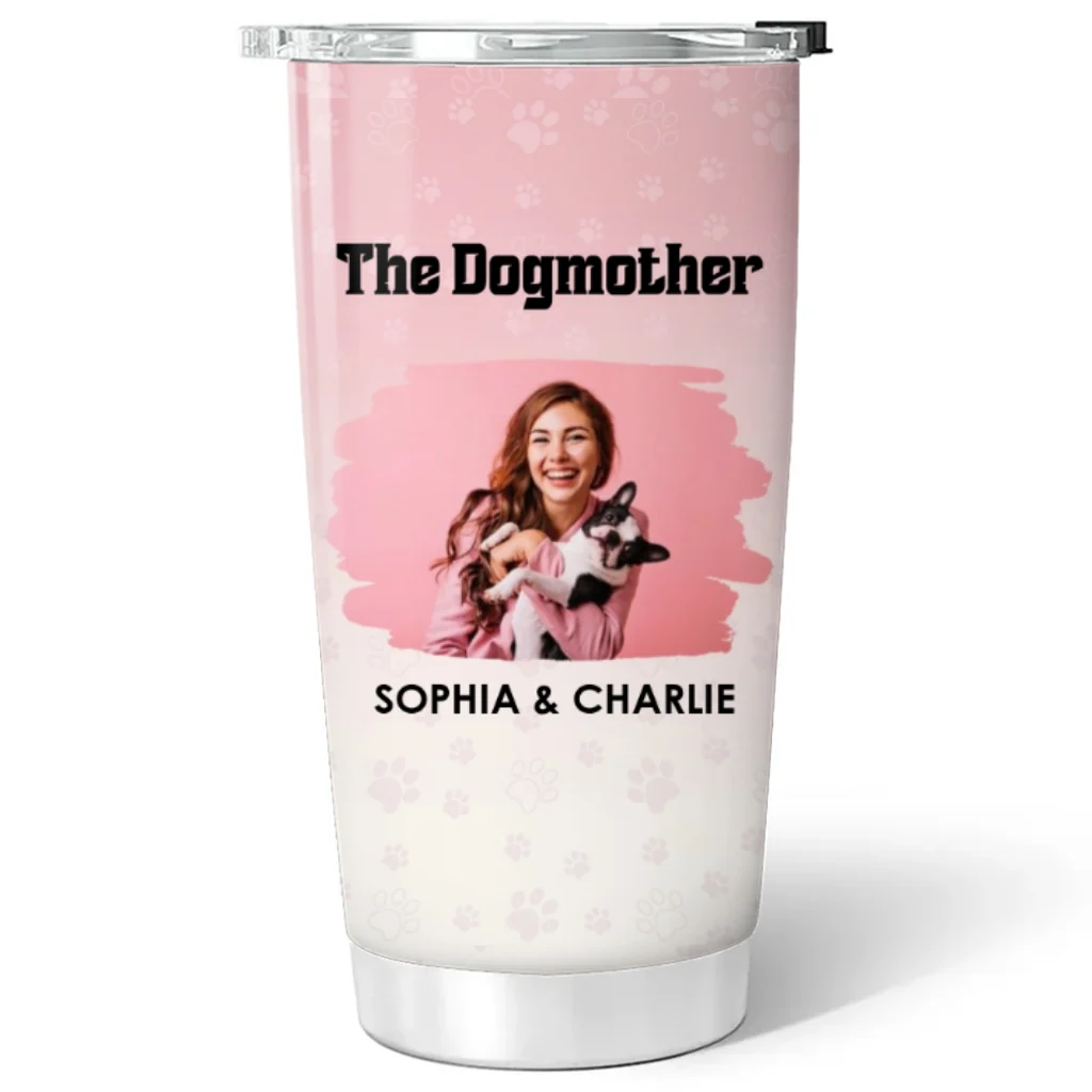 The Lovely Dogmother Photo - Personalized Custom Tumbler - Image 3
