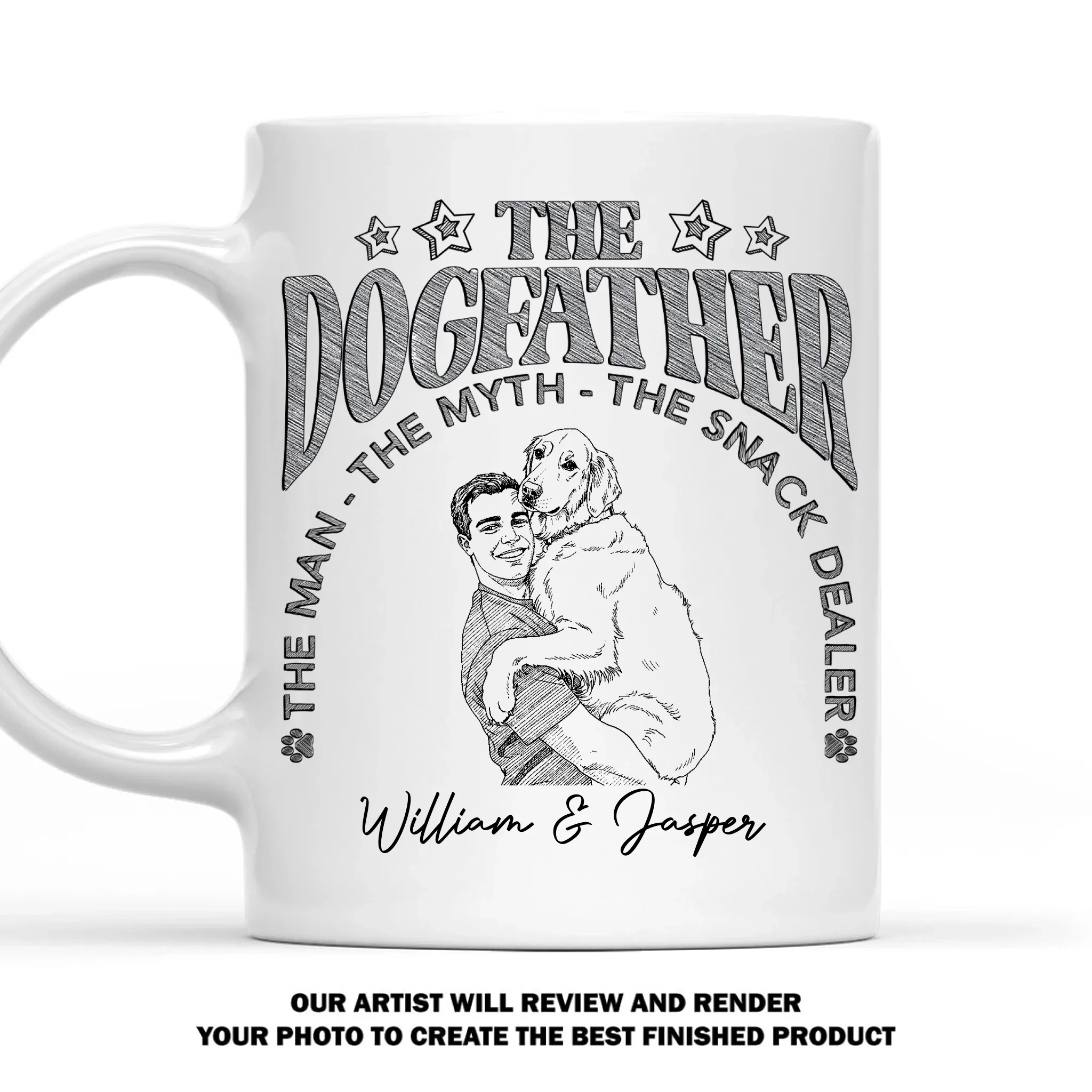 The Man The Myth - Personalized Custom Coffee Mug - Image 8
