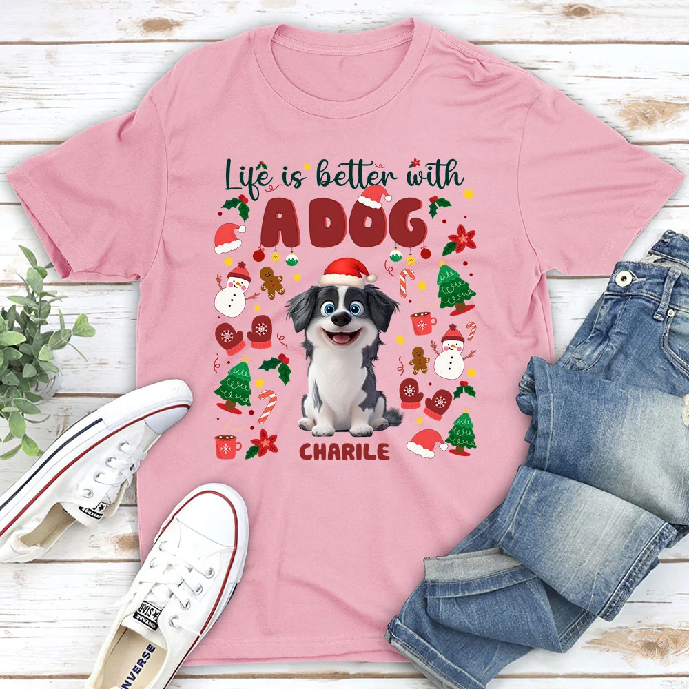 The More The Better Snow Ver - Personalized Custom Unisex T-Shirt - Image 2