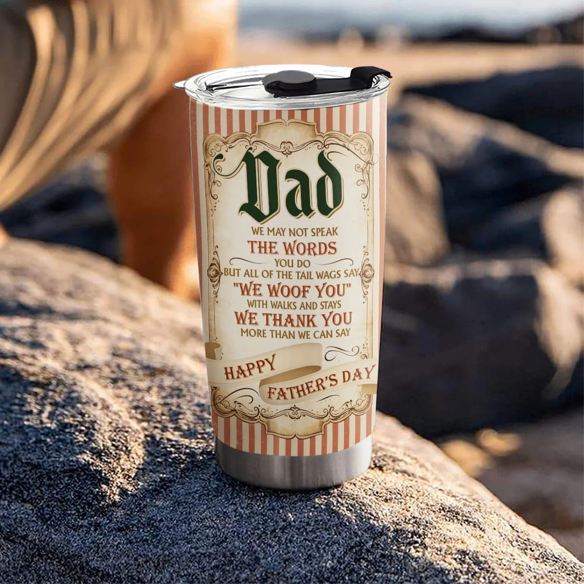 The Tail Wag Says - Personalized Custom Tumbler - Image 5