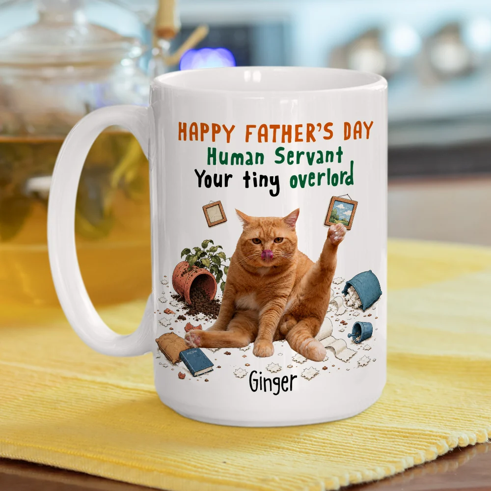 The Tiny Overlords Photo - Personalized Custom Coffee Mug - Image 4