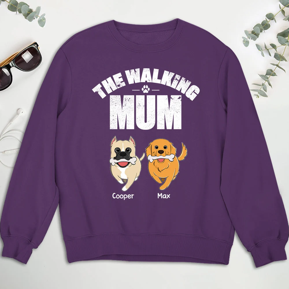 The Walking Dog - Personalized Custom Sweatshirt - Image 3