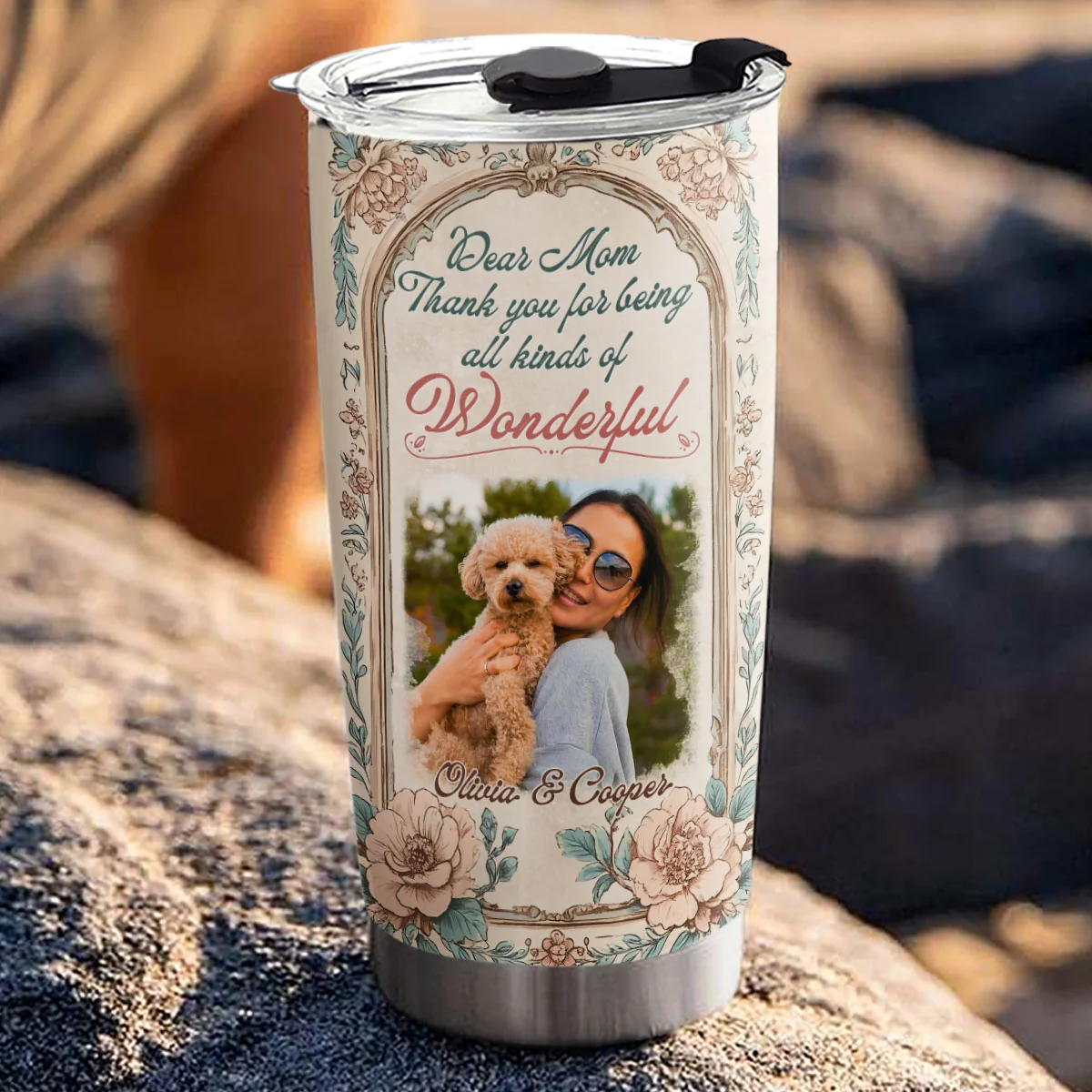 The Wonderful Kind Photo - Personalized Custom Tumbler - Image 3