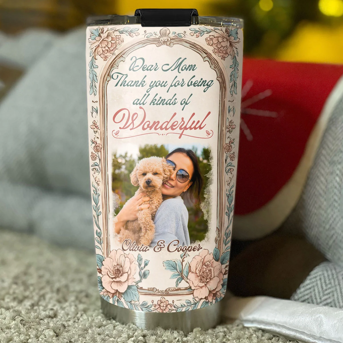 The Wonderful Kind Photo - Personalized Custom Tumbler - Image 5