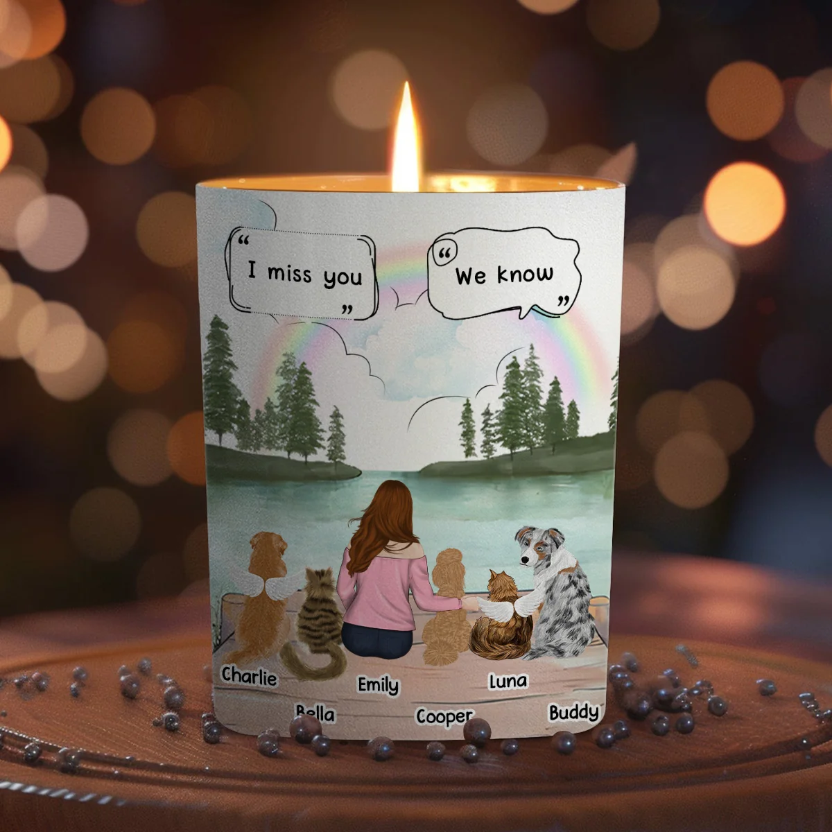 There Was So Much Love - Personalized Custom Candle - Image 5