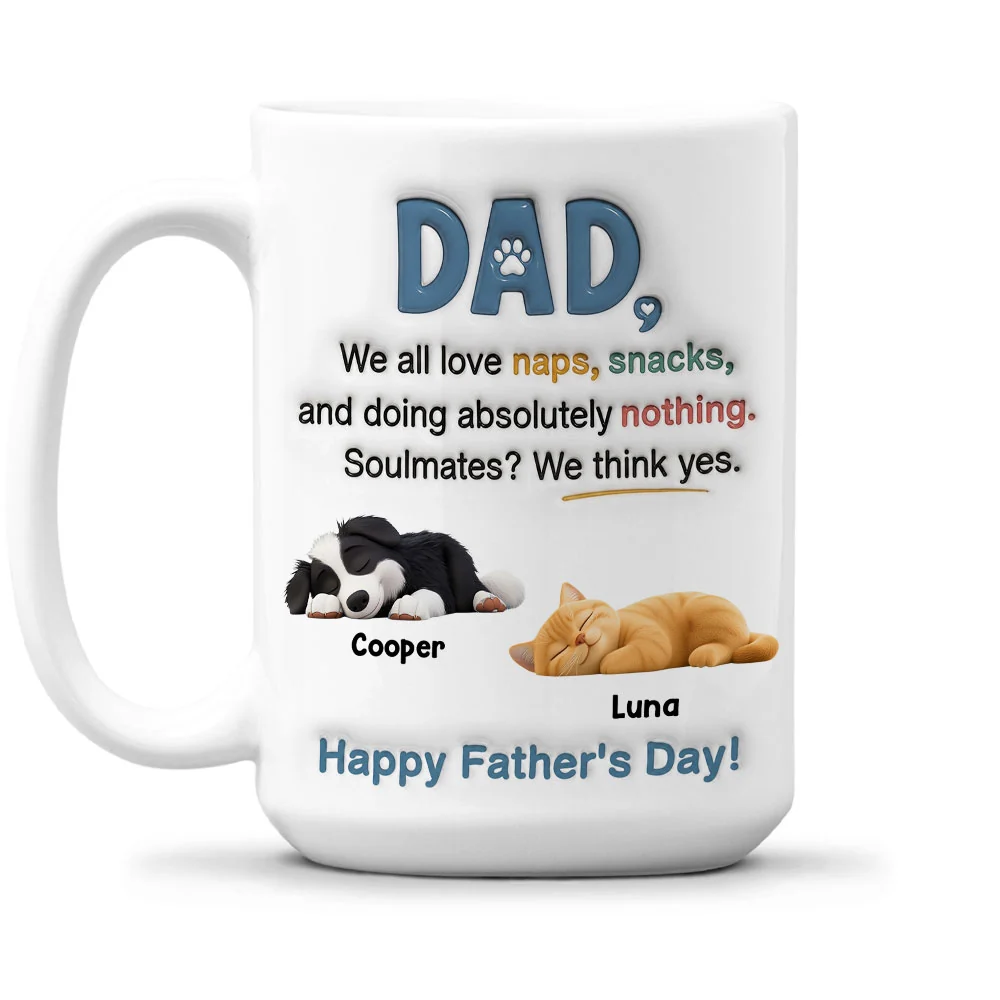 They Think Soulmates It Is - Personalized Custom 3D Inflated Effect Mug - Image 2