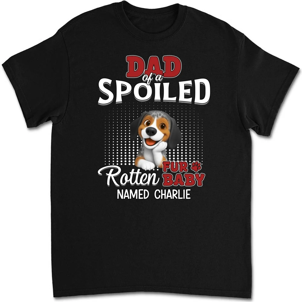 Thinking About My Spoiled Babies Dark Ver - Personalized Custom Unisex T-shirt - Image 6